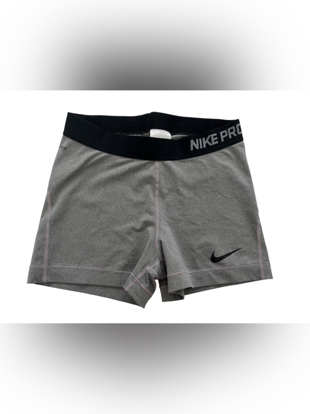 Nike Women’s Gray & Black Pro Dri-FIT Bike Shorts